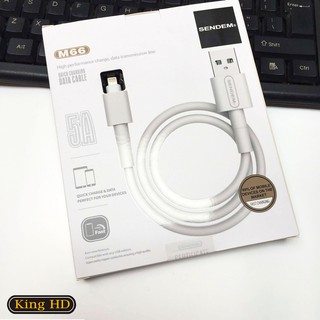 DÂY CÁP SẠC CHÍNH HÃNG SENDEM M66 CHO IPHONE SAMSUNG [BH 12 THÁNG LỖI 1 ĐỔI 1] KingHD