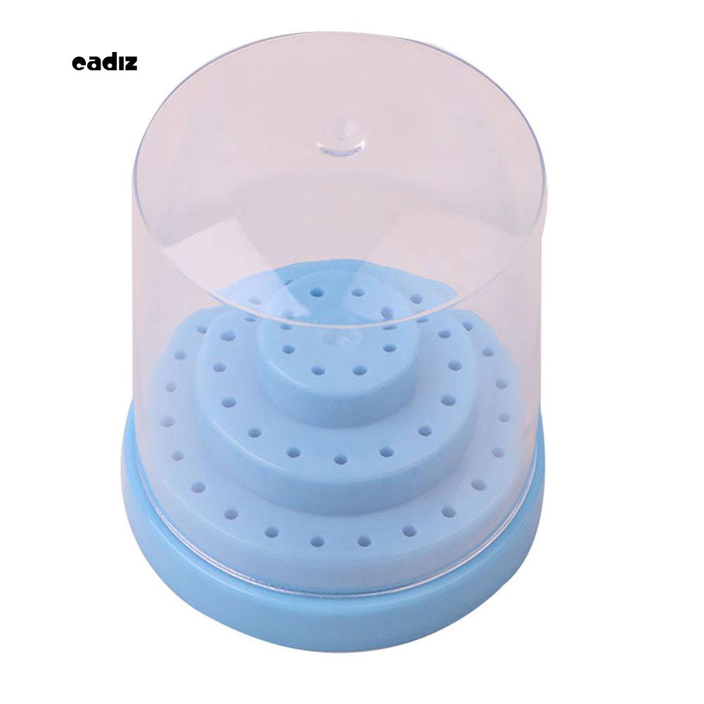 [Hàng mới về] Bộ đựng mũi mài trang trí móng tay có nắp đậy thiết kế tiện lợi