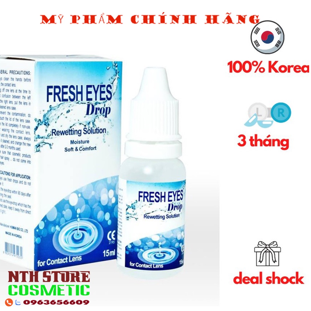 Nước nhỏ mắt lens Fresh Eyes chính hãng Hàn Quốc Bán Chạy Số 1