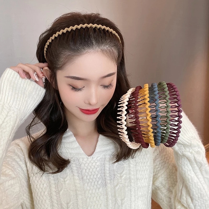 Dây Buộc Tóc Đuôi Ngựa Màu Sắc Nhám Thiết Kế Đơn Giản Sáng Tạo Cho Nữ