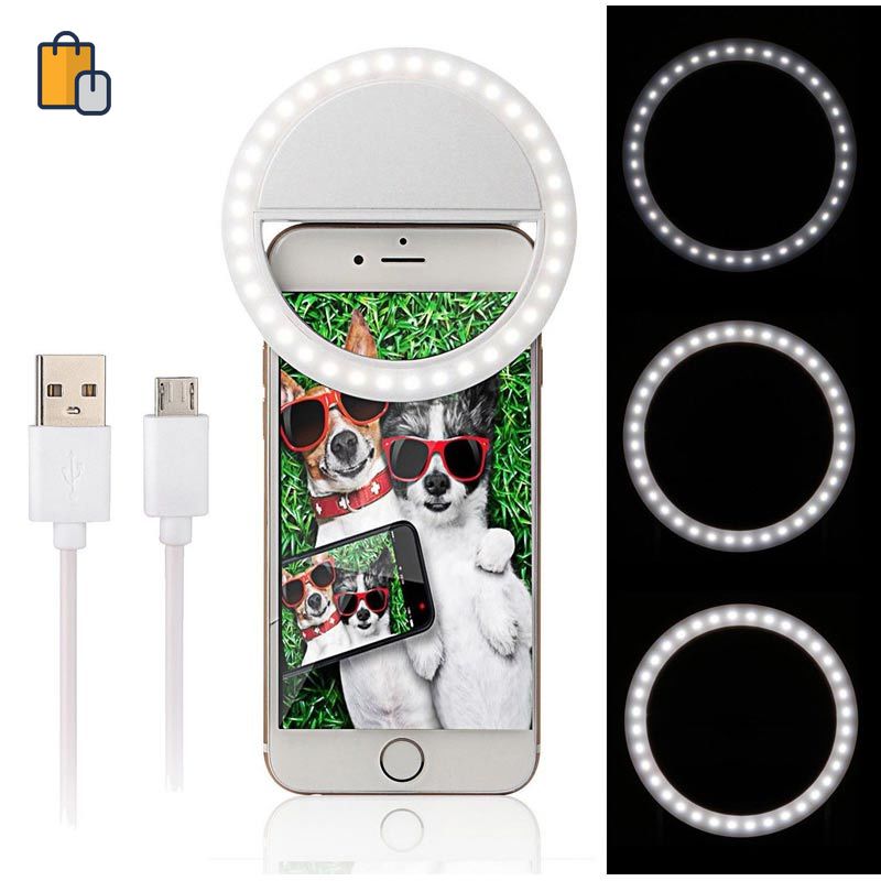 Đèn Led Hỗ Trợ Chụp Ảnh Selfie Cho Iphone Se 5 6 6s Plus Lg Samsung Htc Lgouyou