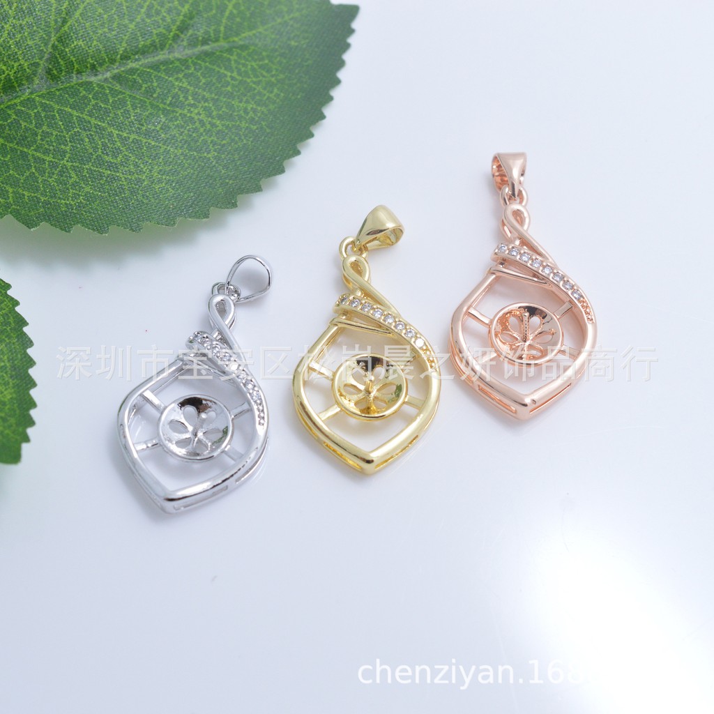 Phụ kiện tự làm mặt dây chuyền hình giọt nước