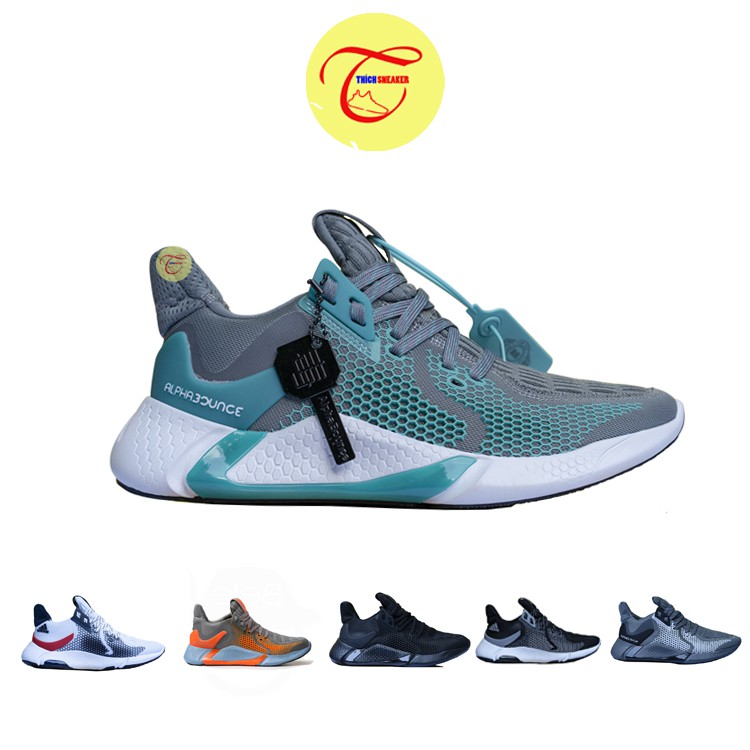 Giày alphabounce 2020 / đen trắng / đen full / xám xanh / xám cam / xám full / trắng đỏ năng động