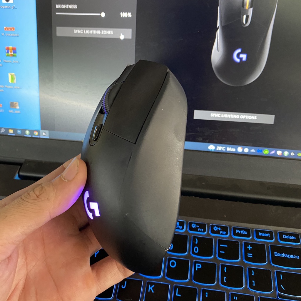Chuột không dây bluetooth Logitech G703 Hero LIGHTSPEED - Chính hãng Logitech bảo hành 12 tháng