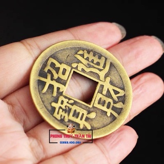 Đồng hoa mai kim tiền tài lộc, xu cổ