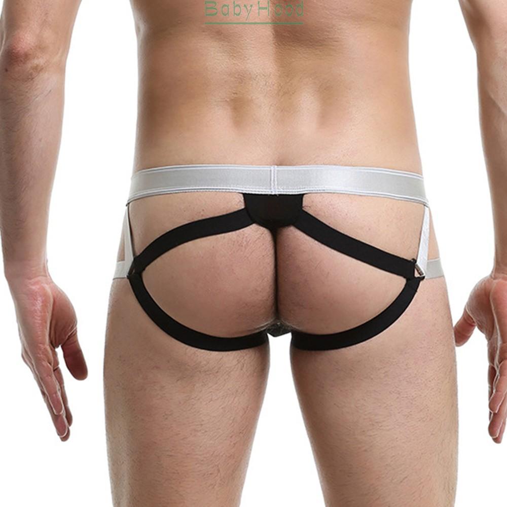 BBHOOD~Men Underpants Jockstrap Sexy Shorts Stretchy T-Back All Seasons New Panties