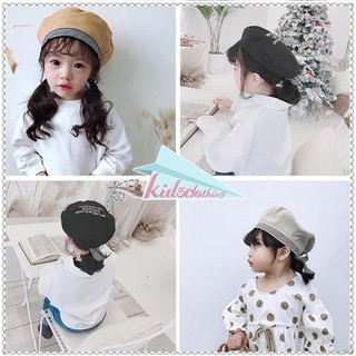 Mũ nồi beret phối nơ cho bé gái ( 1-5 tuổi )