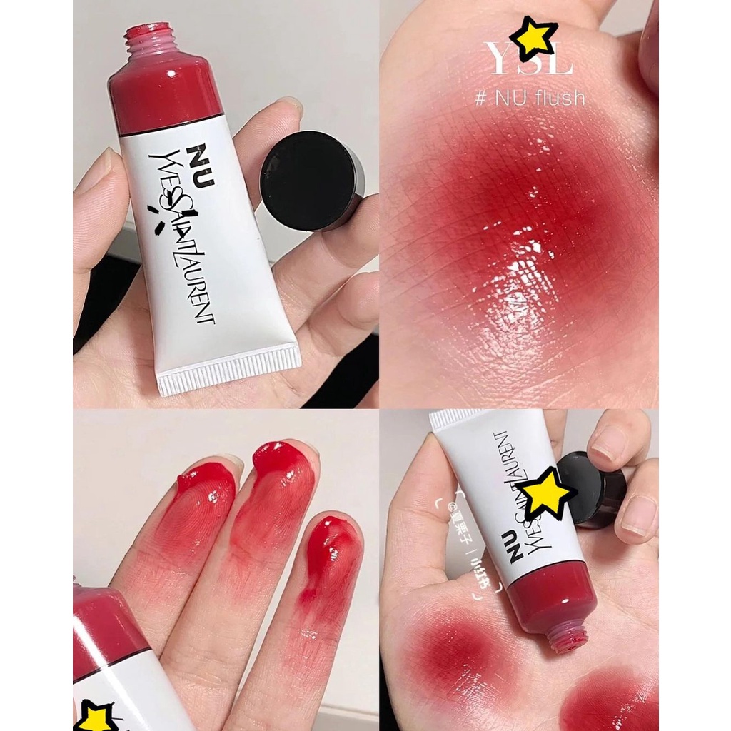 Son Môi Má Hồng YSSL Nu Lip &amp; Cheek Balmy Tint, 01 Flush và màu 02 Pinch