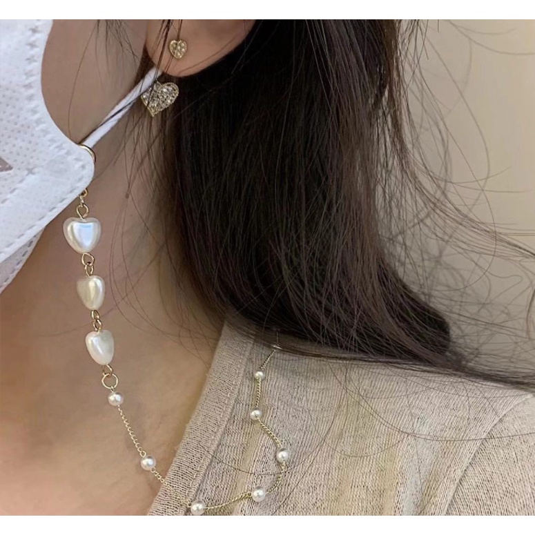 Dây Đeo Giữ Mắt Kính Xâu Hạt Ngọc Trai Nhân Tạo Thời Trang