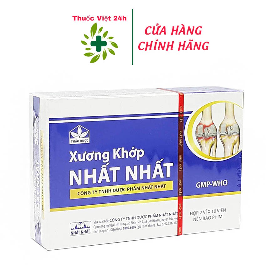 Xương Khớp Nhất Nhất (Hộp 20 viên) - Hỗ trợ giảm thoái hóa khớp, vôi hóa, gai đốt sống- thuocviet24h