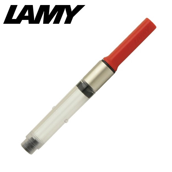 LZ28 - Ống mực bơm nhiều lần Lamy (LZ24 New - Piston màu đỏ + Thân bạc + có 2 mấu )