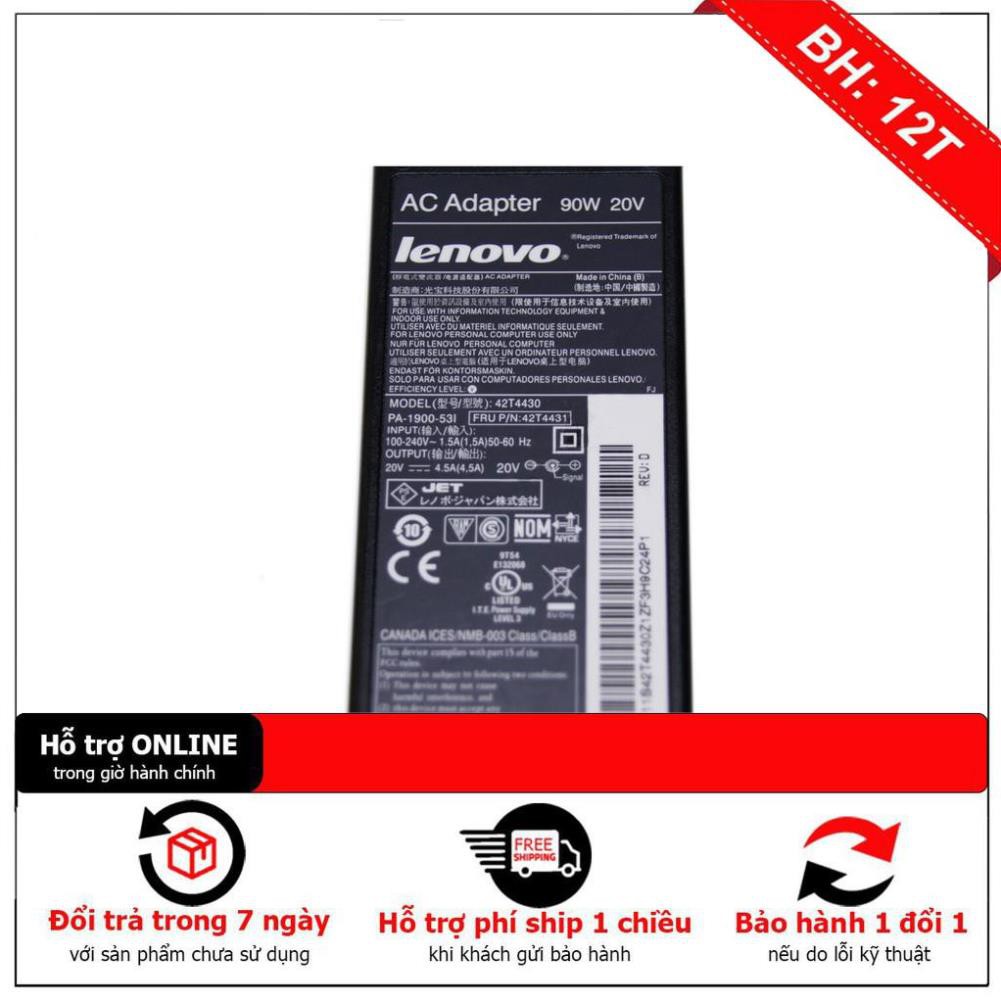 Sạc Dành Cho Laptop Lenovo IBM 20V - 4.5A Đầu Kim (90W)