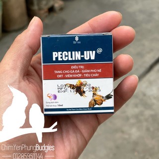 Peclin uv 10ml chuyên tri tang cho gà đá, phù nề, viêm khớp, tiêu chảy.