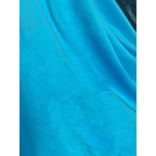 Vải lông ngắn màu xanh da trời