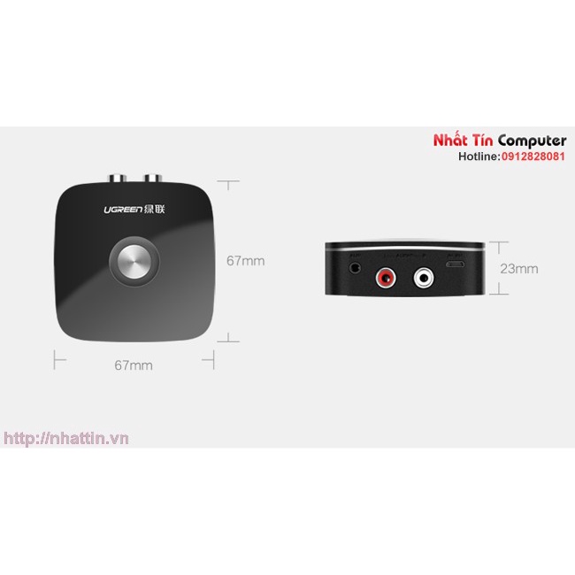 Thiết bị nhận Bluetooth 5.0 Music Receiver Ugreen 30445 Chính hãng cao cấp