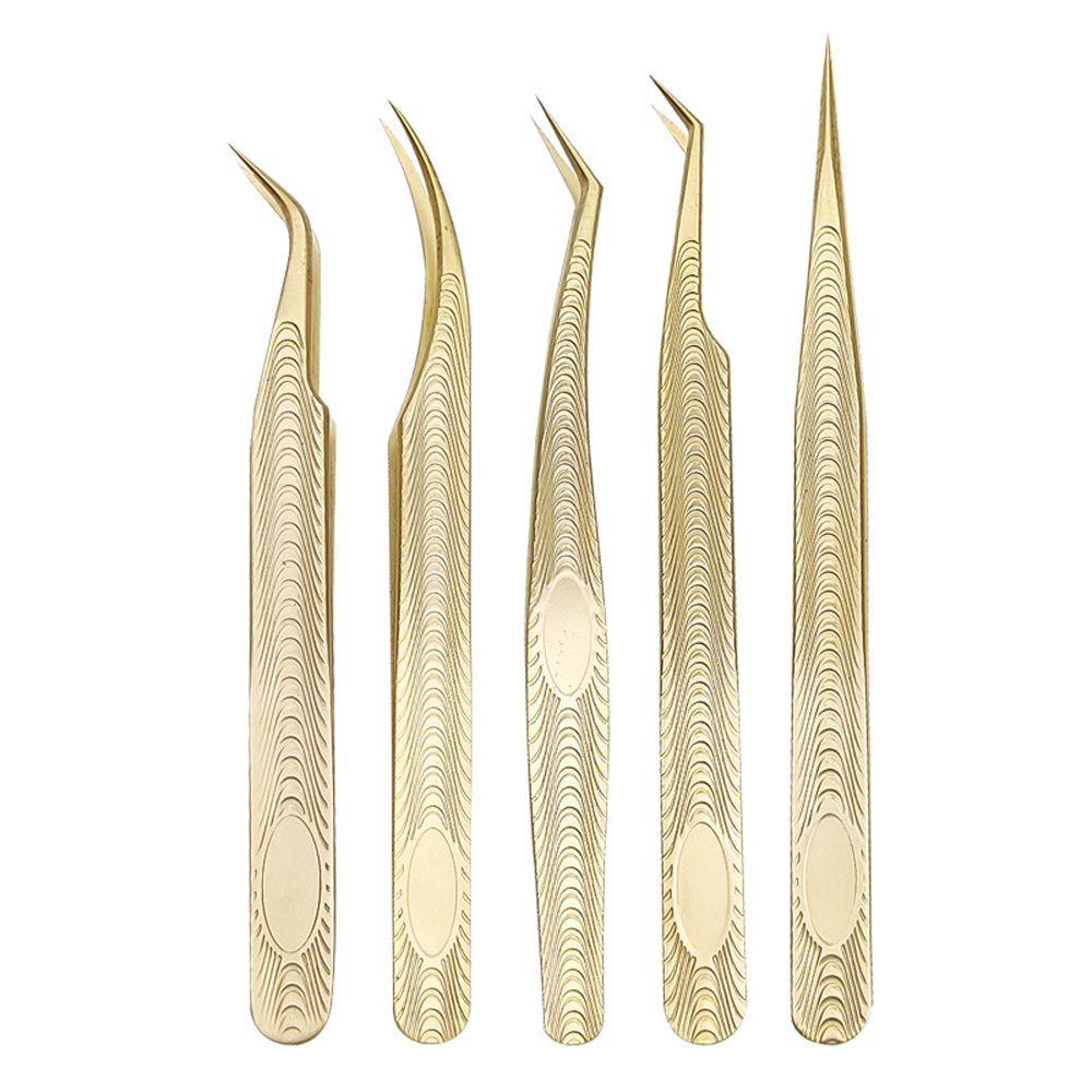 Nhíp Gắn Lông Mi Giả Cong Bằng Thép Không Gỉ Chất Lượng Cao