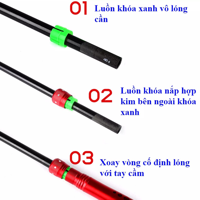 Hạ Lóng Cần Tay LK-11 CHIXUAN Chất LIệu Hợp Kim Nhôm Chống Gỉ Sét Chuyên Dụng Câu Đài,Câu Đơn Tiện Lợi