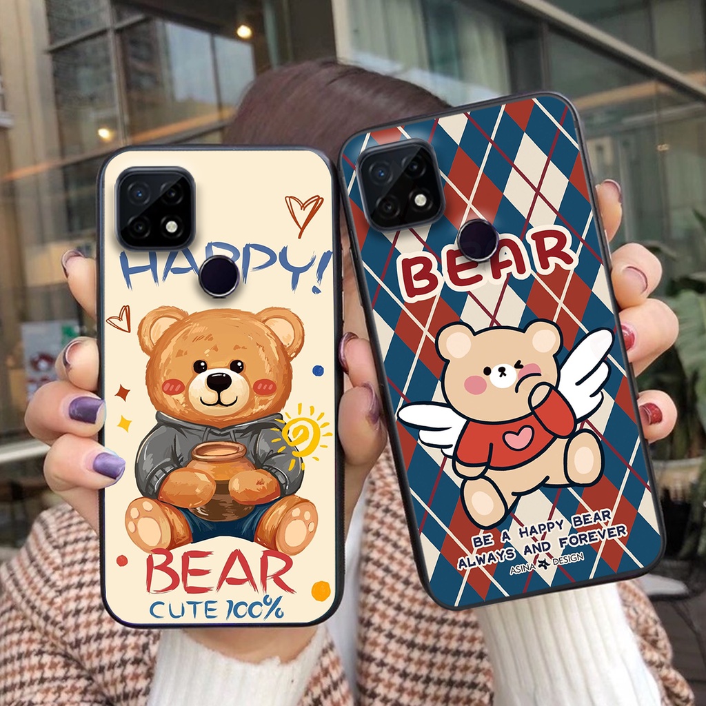 Ốp lưng Realme C20 / Realme C21Y / Realme C25 / Realme C25S in hình cute, mẫu chú gấu siêu đẹp- GIÁ RẺ