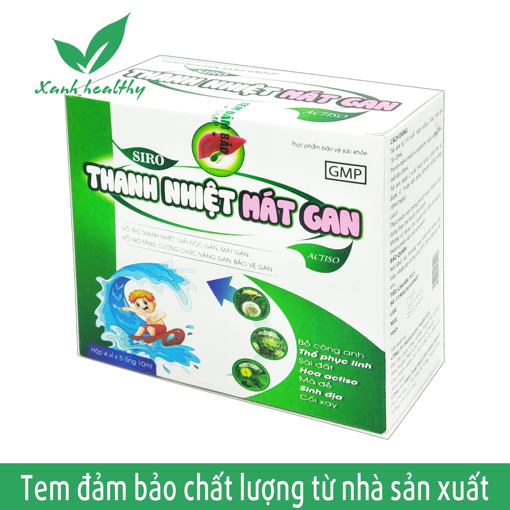 Thanh Nhiệt Mát Gan Actiso cho bé từ 2 tuổi -giúp giải độc gan, mát gan thành phần tự nhiên Hàng chính hãng