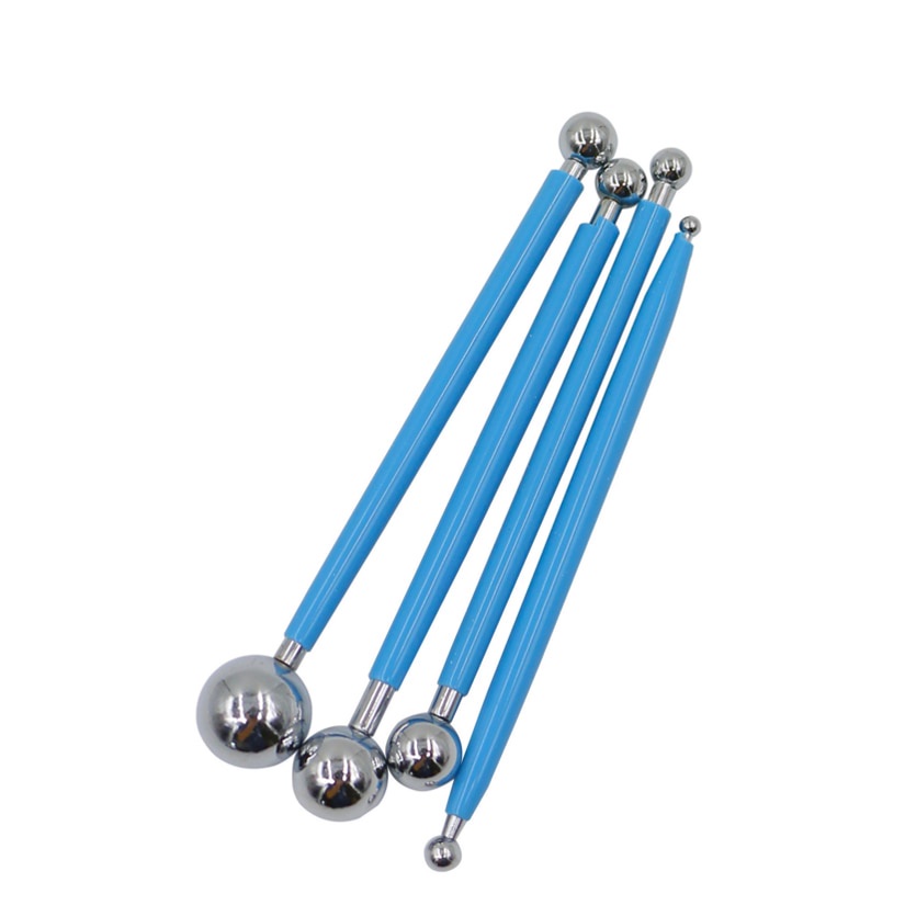 Set 4 dụng cụ tạo hình hoa trang trí bánh