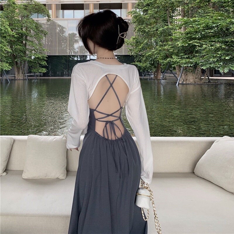 ÁO HAI DÂY KHOÉT LƯNG