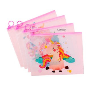 Ví Zip Unicorn Hồng