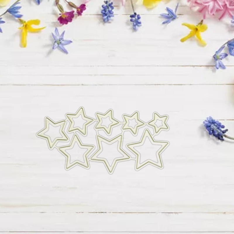 Khuôn Cắt Giấy Làm Từ Kim Loại Hình Ngôi Sao AOTO Trang Trí Scrapbook