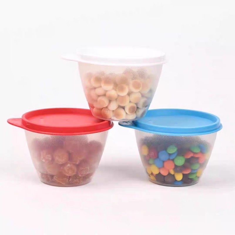 Hộp Nhựa Nắp Tròn 400ML Chính Hãng Tupperware - Trữ Mát Đồ Ăn Dặm, Trái Cây, Kẹo, Ô Mai - Đựng Hành Tỏi Ớt Bằm Nhỏ Gọn