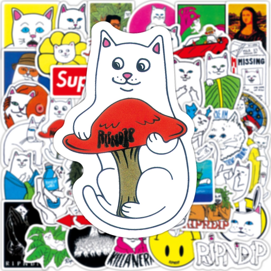 J· Bộ Hình Dán Chống Thấm Ripndip Lord Nermal, 50 tờ/bộ