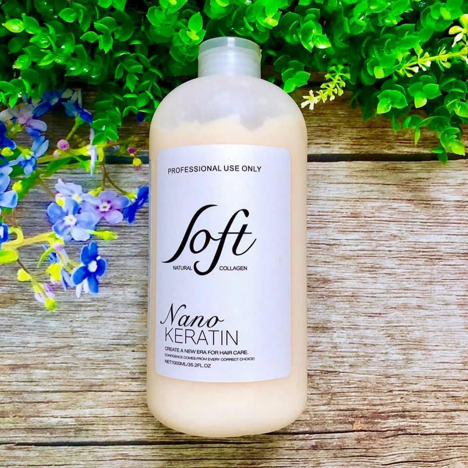 Keratin Tươi Soft Nature Nano Keratin phục hồi tóc nát 1000ml