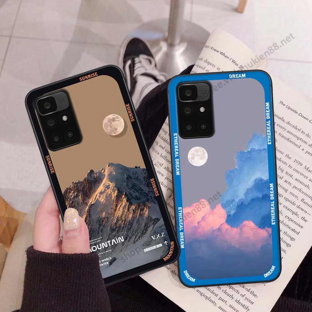 Ốp Xiaomi Redmi 10 hình vũ trụ, mountain, cloud phong cách cá tính