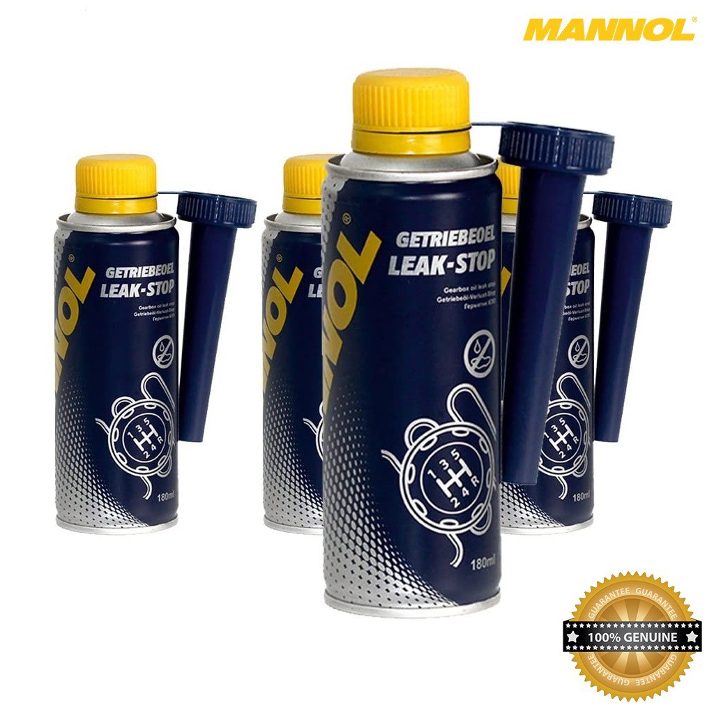 [100% Germany] Chống Rỉ Dầu Hộp Số, Tái Tạo Joint Cao Su Bị Chai Cứng MANNOL 9968 Getriebeoel Leak-Stop 180ML