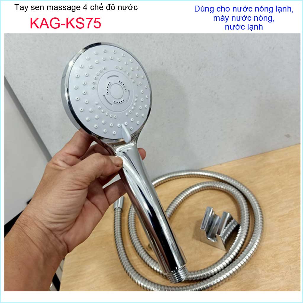 Vòi sen tắm cao cấp KAG-KS75 trọn bộ, Best Sales shower head vòi sen tia nước mạnh sử dụng tốt