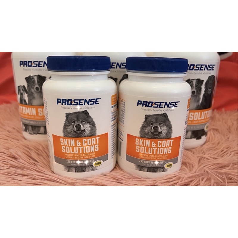 ❌ PROSENSE SKIN AND COAT SOLUTIONS - VIÊN NHAI DƯỠNG LÔNG BÓNG MƯỢT KHỎE MẠNH GIẢM VIÊM DA 250 VIÊN NHẬP USA 100% ❌