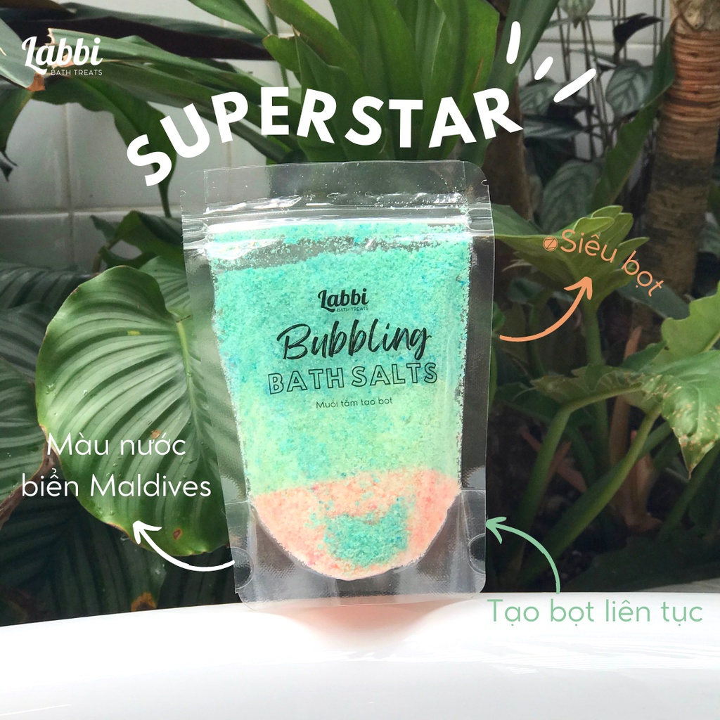 SUPER STAR [Labbi] Tạo bọt bồn tắm / Muối tắm tạo bọt / Bubble Salts