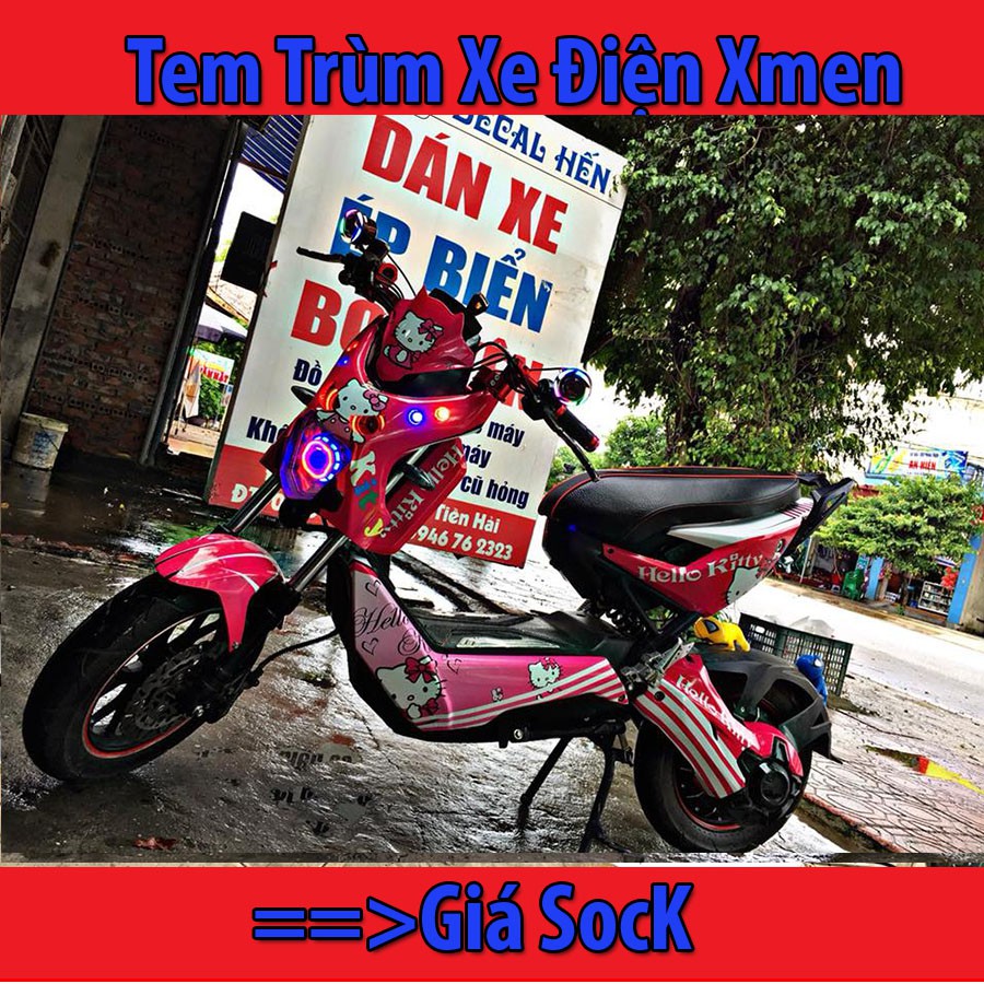 Tem Trùm Xe Điện Xmen Hello Kitty