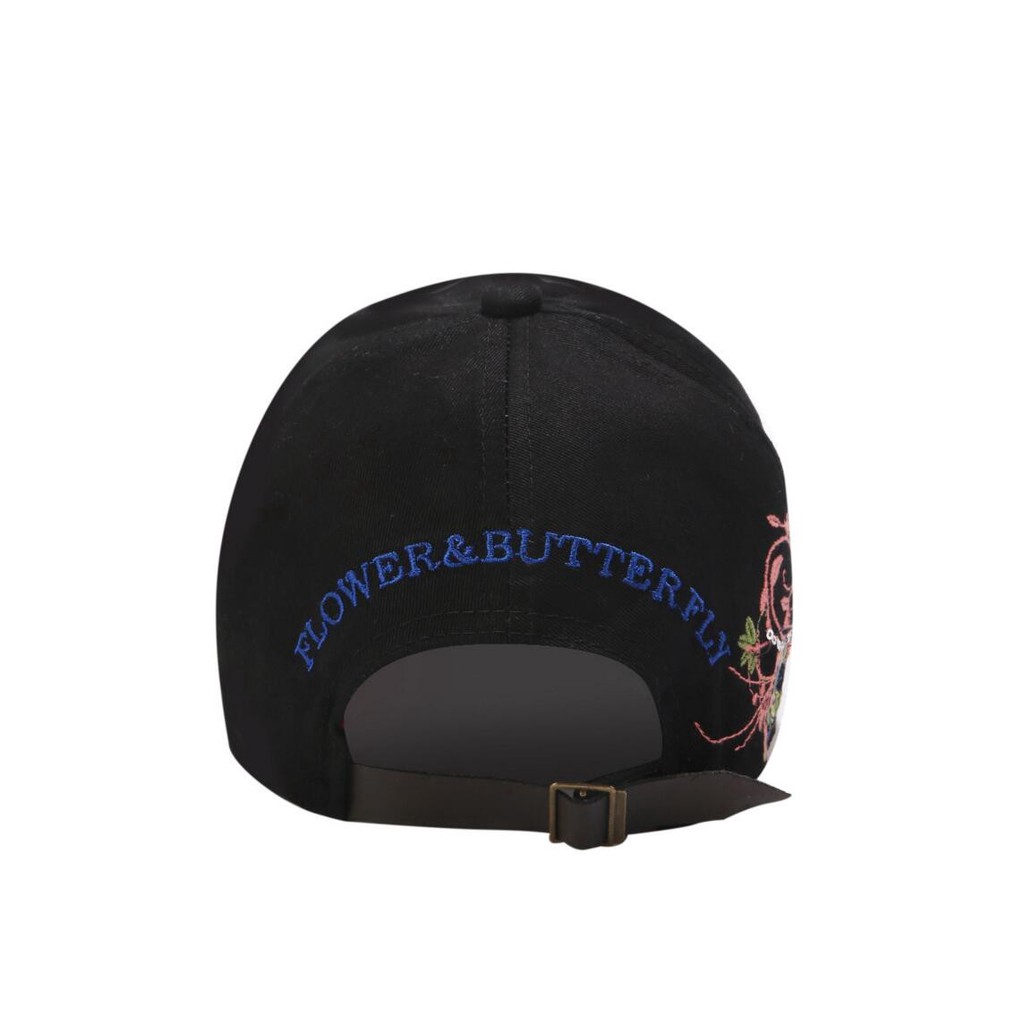 Mũ Lưỡi Trai Thêu Hình Bướm Thời Trang Thoáng Khí Có Thể Điều Chỉnh Kích Cỡ