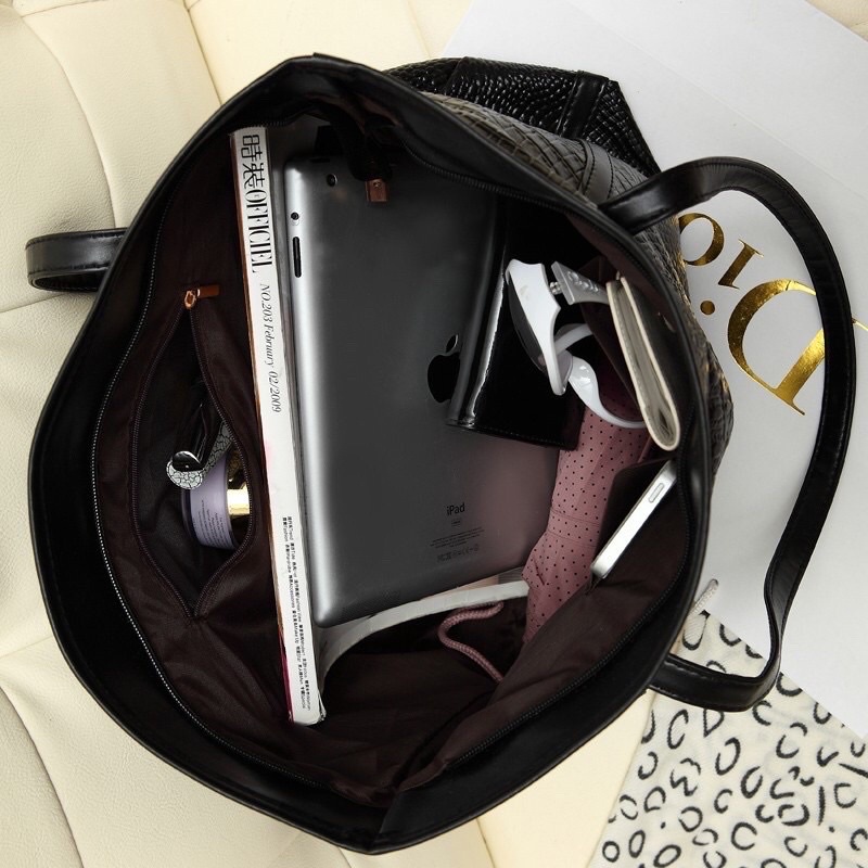 Túi xách nữ công sở bản to đựng laptop A4 Sách vở đi học, đi chơi, làm văn phòng