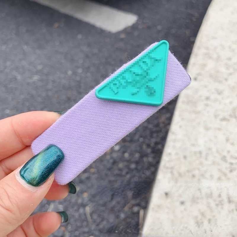 Kẹp tóc vải hình tam giác màu sắc ngọt ngào đáng yêu cho nữ