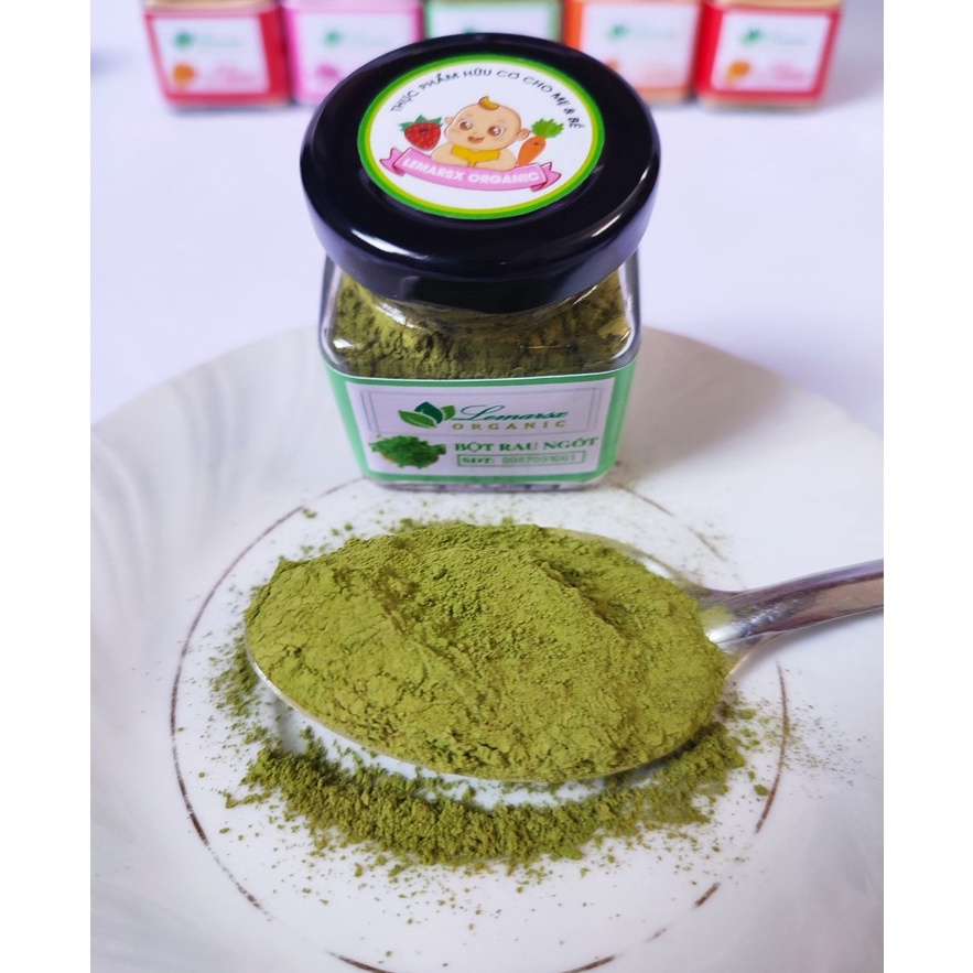 Bột Rau Ngót Hữu Cơ Sấy Lạnh 90gram Cho Bé Ăn Dặm