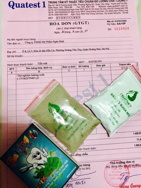 BAKING SODA MIX BẠC HÀ - TRÀ XANH