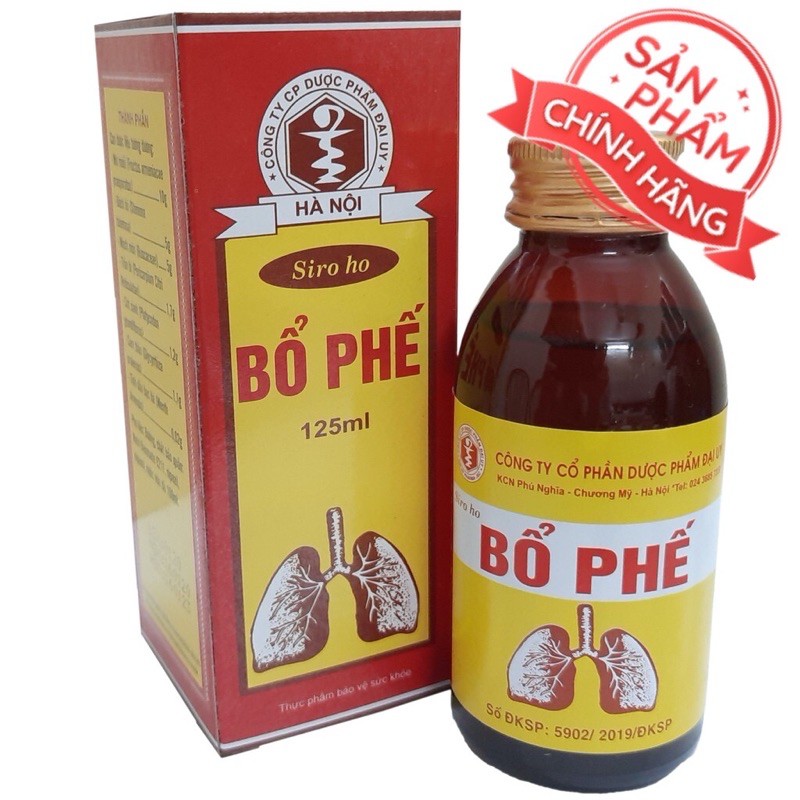 ✅ SIRO BỔ PHẾ Đại Uy chai 125ml - Bổ phế, hỗ trợ giảm ho