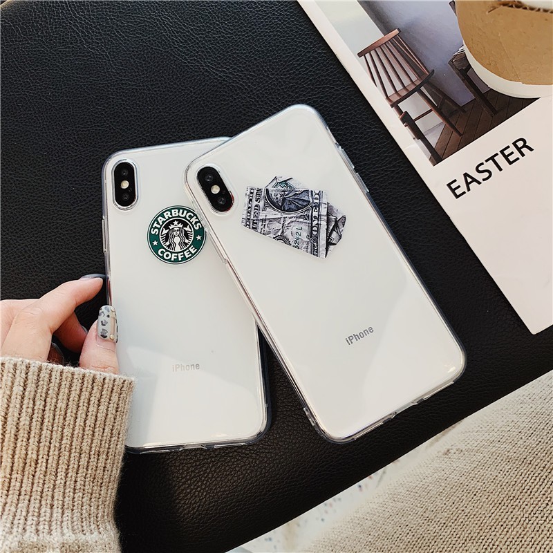 Ốp lưng iphone in hình Coffee và Money 6 6S 6Plus 6S Plus 7Plus 8Plus X XSMax - Infinity Case M223