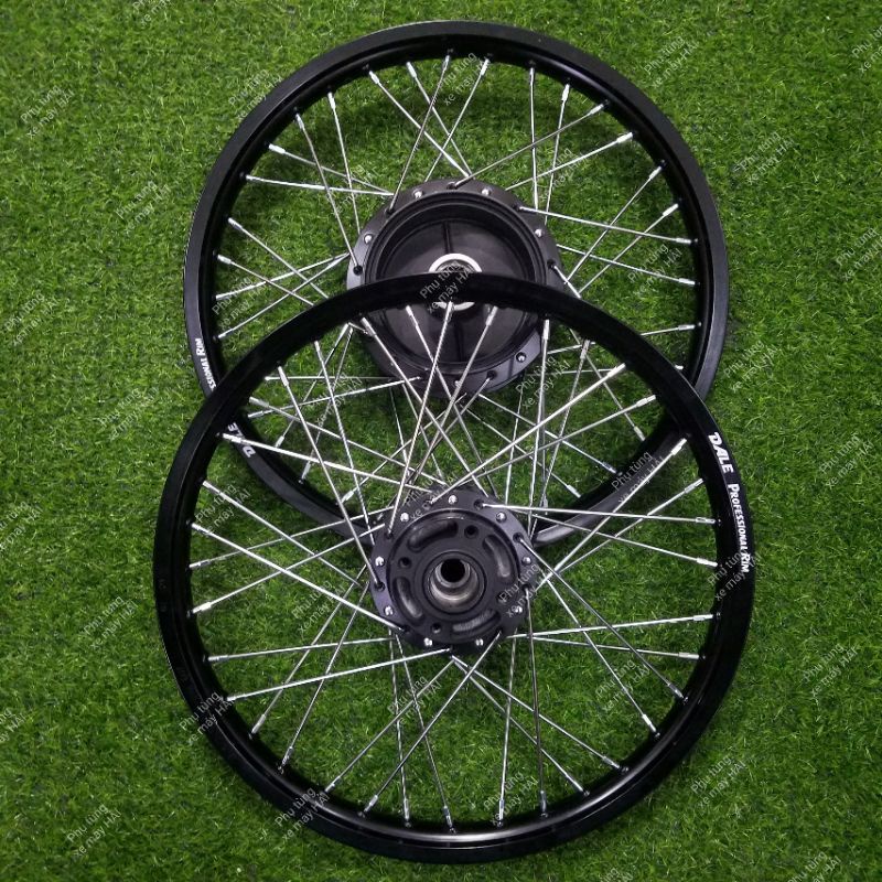 Bánh căm dành cho Sirius Jupiter đùm zin sơn đen niềng nhôm thái đen và bạc lắp như ZIN không cần chế HTH17 MSP 0089