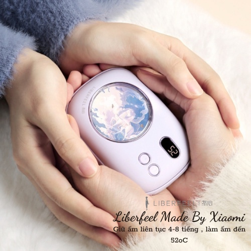 Máy Sưởi Ấm Mini Cầm Tay Xiaomi Liberfeel T46 Made By Xiaomi Kiêm Sạc Dự Phòng - Hàng Chính Hãng