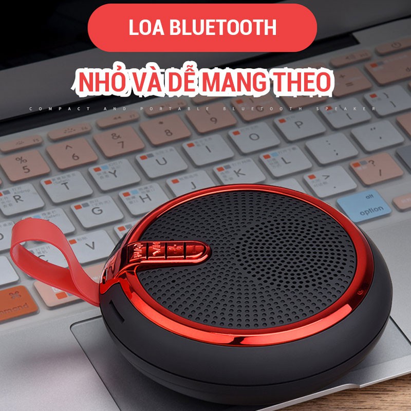 [HÀNG CÓ SẴN] Loa Bluetooth Nhỏ Gọn Cầm Tay Có Móc Treo Hỗ Trợ Thẻ Nhớ