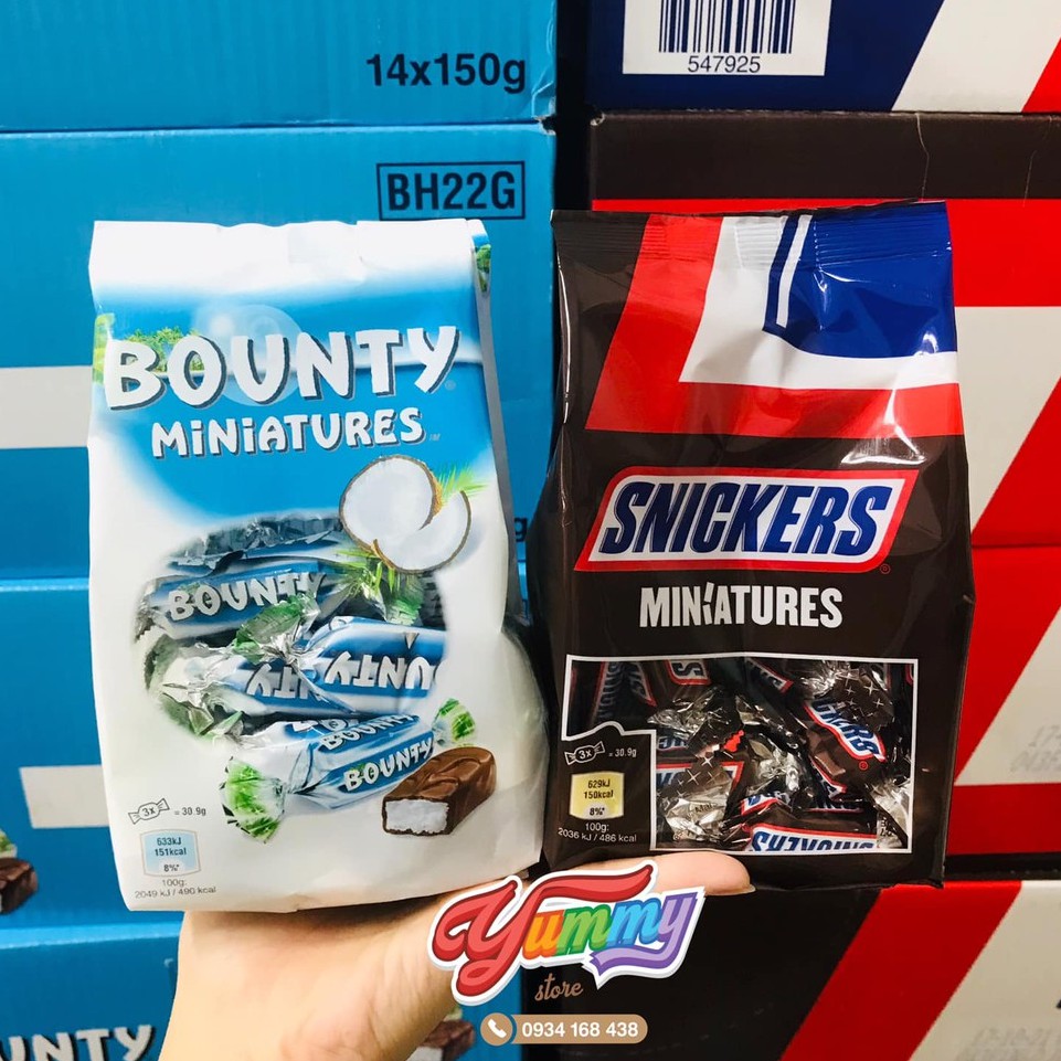 [Mã 66FMCGSALE hoàn 8% đơn 500K] Socola Bounty / Snickers