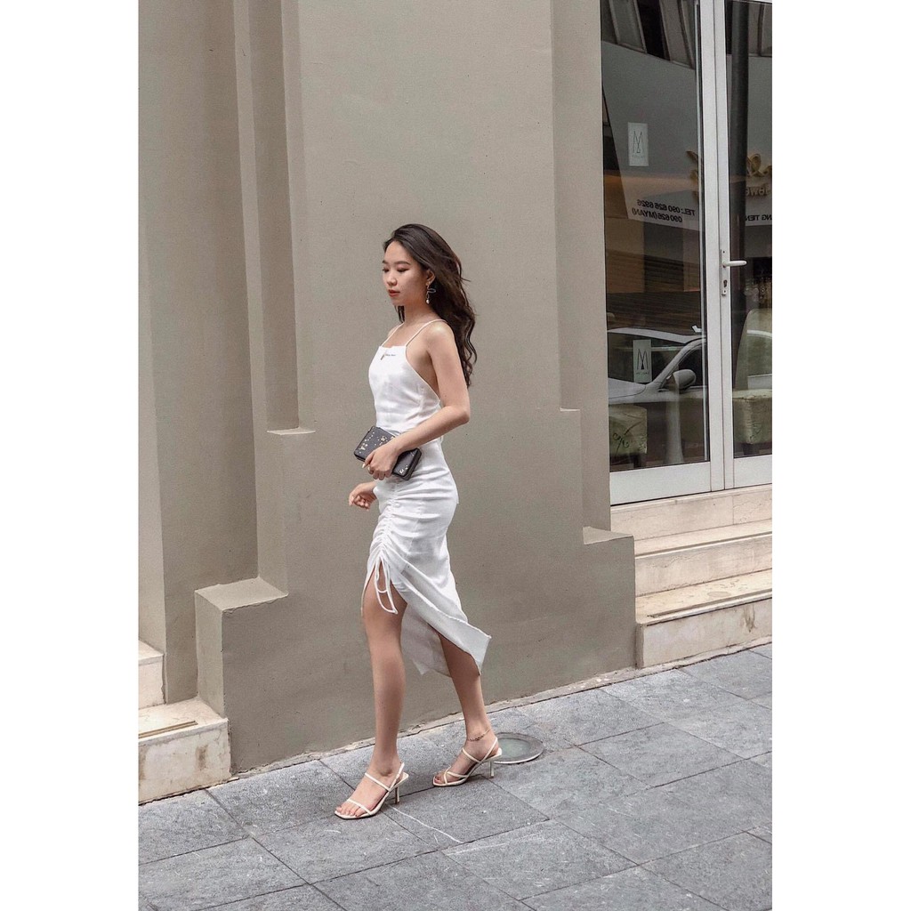 Váy Maxi hở lưng nữ kiểu 2NDDATE 2HDR048W