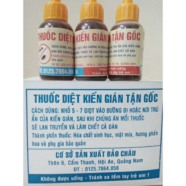 Thuốc diệt kiến dán, không hết hoàn tiền