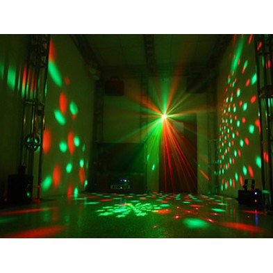 Đèn led laser cảm biến âm thanh-sử dụng cho phòng diện tích rộng, karaoke, sân khấu (Có remote)